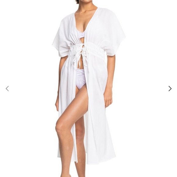 Roxy Summer Story Beach Kimono Dress - Picture 1 of 14
